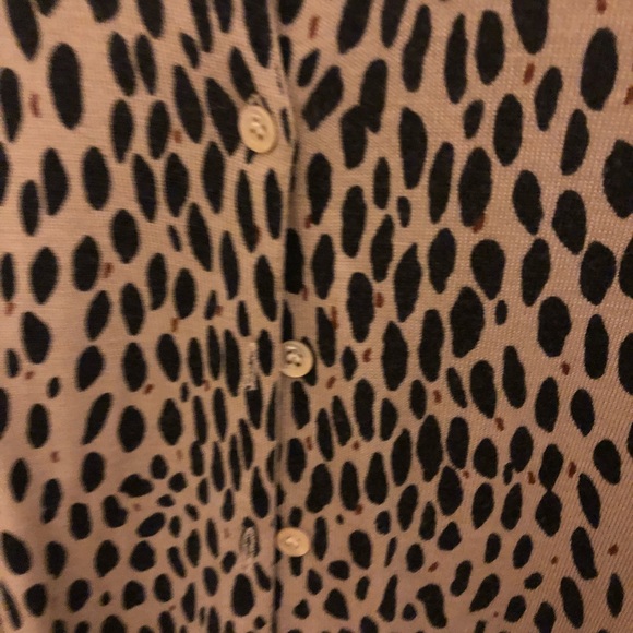 J. Crew Merino Wool Leopard Print Cardigan Sz Small - Picture 4 of 5